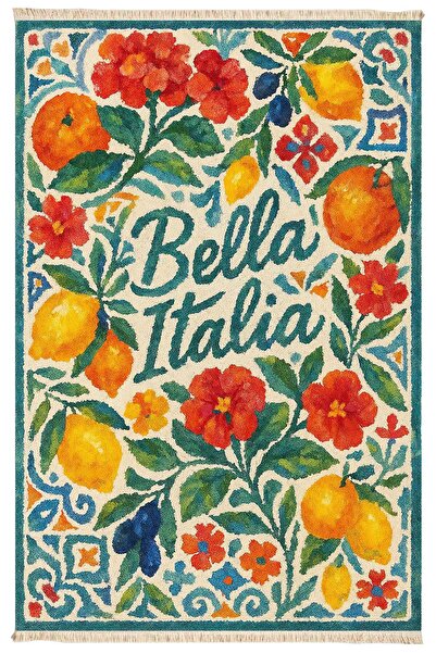 Markaev Bella İtalia Baskılı Dokuma Taban Halı 263 YNG