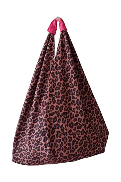 handedizayn Hande Dizayn Origami Model Leopar 5 Desenli Kadın Plaj Günlük Omu...