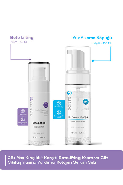 SantePlus 25+ Yaş Yaşlanma Karşıtı Set (botolifting Kırışıklıklık Kremi 50 Ml...