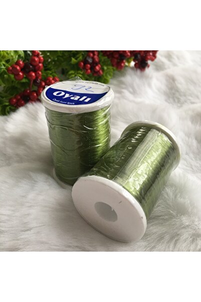 OYALI Oyalı Boncuk Sarma İpi yeşil parlak 50gr