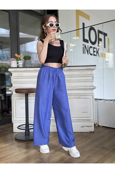 boutich Women's Waist Elastic Palazzo Pants