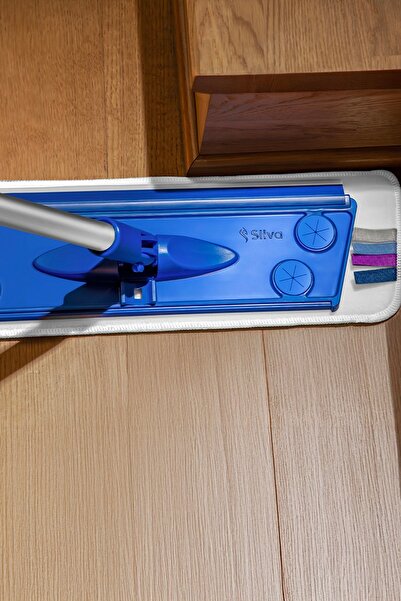 Silva Ultrafiber Mop 2’li Set – Zemin & Yüksek Alanlar İçin Islak & Duvar Mop Bezi