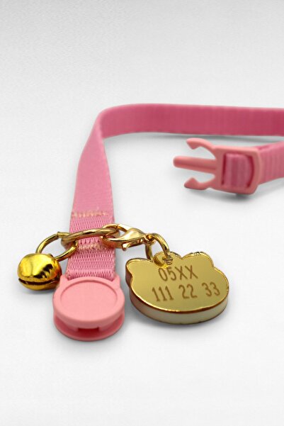 CARAMELOS İSİMLİ KEDİ TASMASI KEDİ İSİMLİK KİŞİYE ÖZEL-EKO SERİSİ