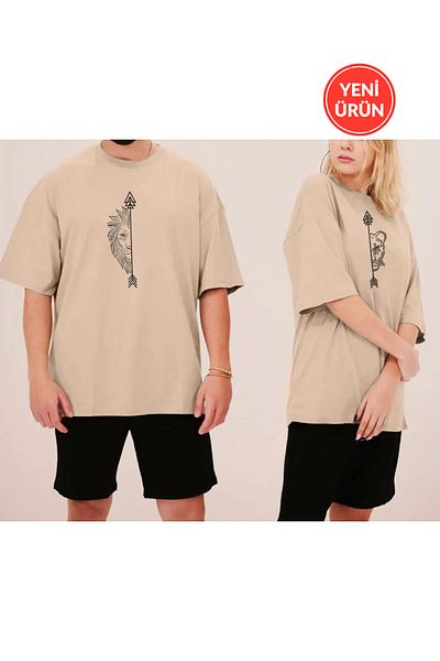 Rex Darius Lion Couples Printed Shorts, T-shirt Oversize T-Shirt Set Couple 2-Piece Lover Combination