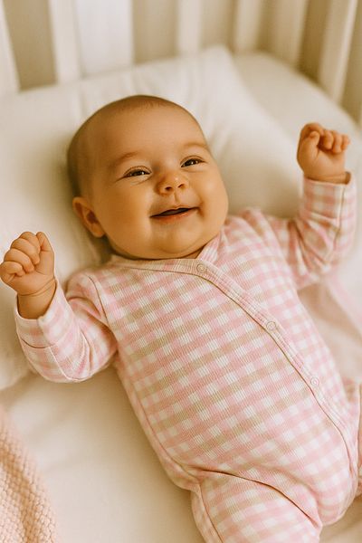 cimcim baby Plaid Baby Rompers