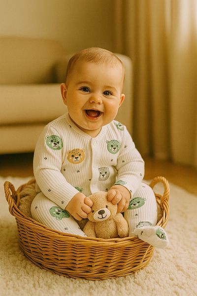 cimcim baby Teddy Bear Baby Jumpsuit