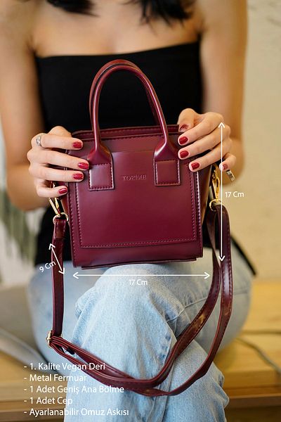 torime Long Strap Vegan Leather Mini Shoulder & Shoulder Bag