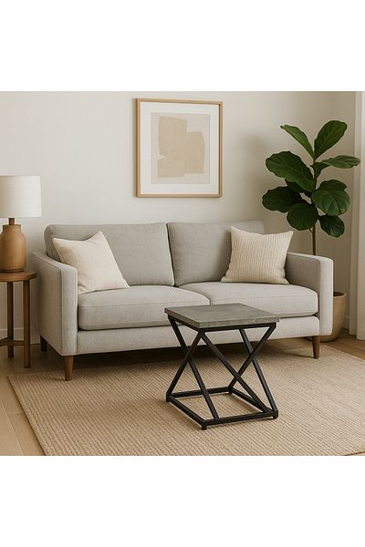 TrentonGCC Modern Industrial Side Table – Stylish & Functional