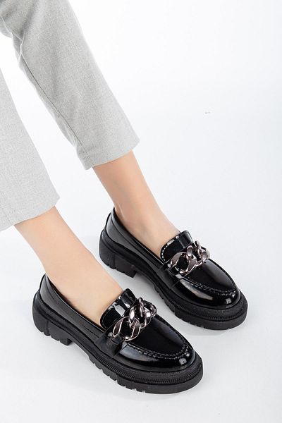 SUİNS SHOES Детайлирани дамски мокасини Andre Buckle