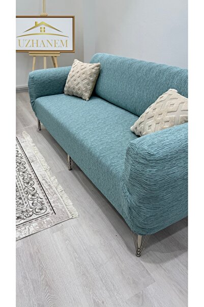 uzhanem Stretch Elastic Flexible Washable Cotton 3+2+1+1 Jacquard Sofa Cover