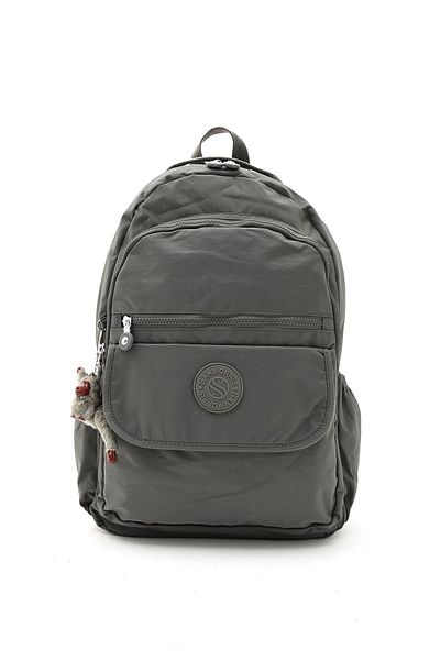 Sanmorris Σκούρο γκρι χρώμα Unisex Σχολικό σακίδιο ταξιδιού μεγάλου μεγέθους με θήκη φορητού υπολογιστή - Αδιάβροχο