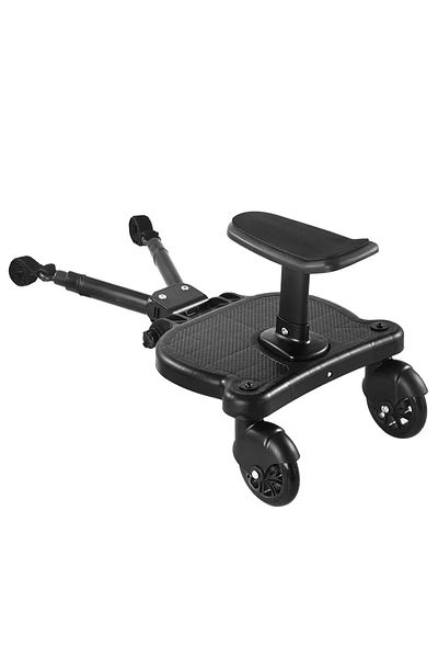 Choice Double Wheel-black Universal Strollers Step Board Adapter With Seat Second Child Jogger Twins Scoote