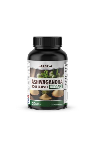 Laperva Ashwagandha Root Extract 1000 Mg, 30 Capsules, Boosts Energy & Vitality