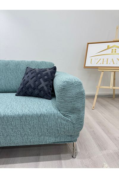 uzhanem Stretch Elastic Ευέλικτο Βαμβακερό 3+2+1+1 Ζακάρ κάλυμμα καναπέ