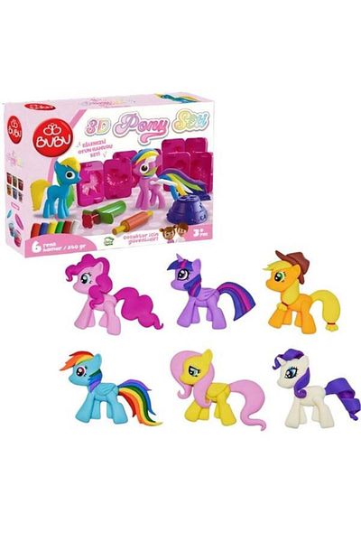 Bubu Bu Bu Play Dough 3D Pony Set (L) Bubu Oh0023 / Bu Bu