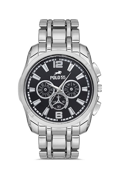 Polo55 Dekoratif Kadran Siyah Erkek Kol Saati