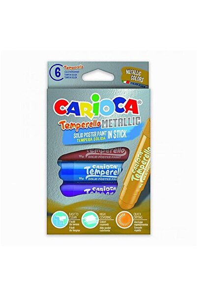 CARIOCA Set of 6 Metallic Temperello Poster Crayons