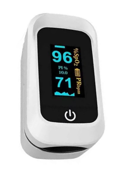MACON Fingertip Pulse Oximeter With Beep And Alarm - White