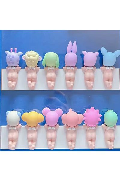 Choice Random 2pcs Hot Sonny Angel Blind Box Cat Daily Series Cat Trendy Play Doll Desktop Ornament Handmad