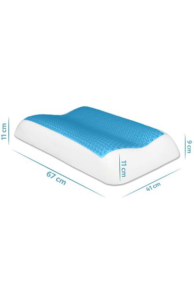 Viscofoam Perna ortopedica Bella cu suport automat pentru gat 67x41x11-9cm