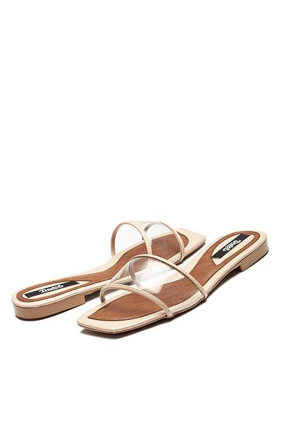 Dedos Papuci de damă cu bandă transparentă TPU BEIGE 13030