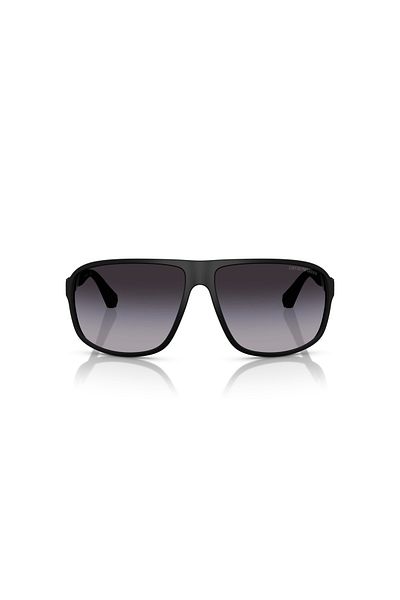 Emporio Armani Man Square Sunglasses- Ea 4029 - Lense Size:64mm - Rubber Black
