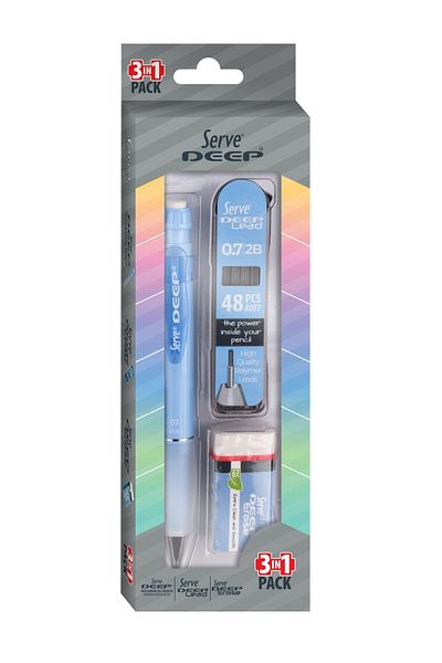 Serve Deep 3-Piece School Set Sky Blue