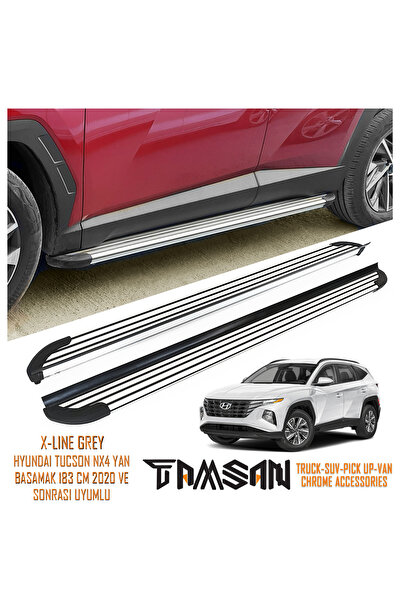 TAMSAN HYUNDAI TUCSON NX4 X-LINE MODEL YAN BASAMAK GRI 183 CM 2020 VE SONRASI...