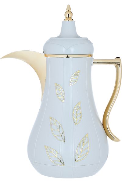Alsaif Gallery Al Saif Gallery Salma plastic thermos set, 1 litre, 2 pieces - light grey