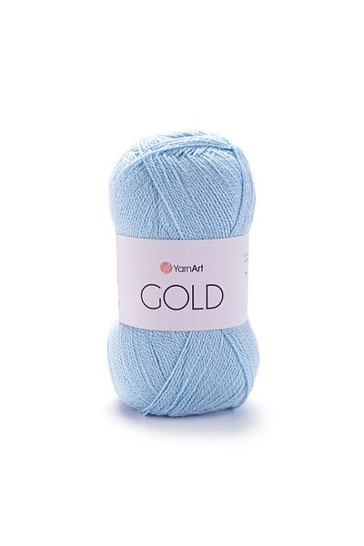 Yarnart Χρυσό - Glitter Χειροποίητο Νήμα Baby Blue-9355