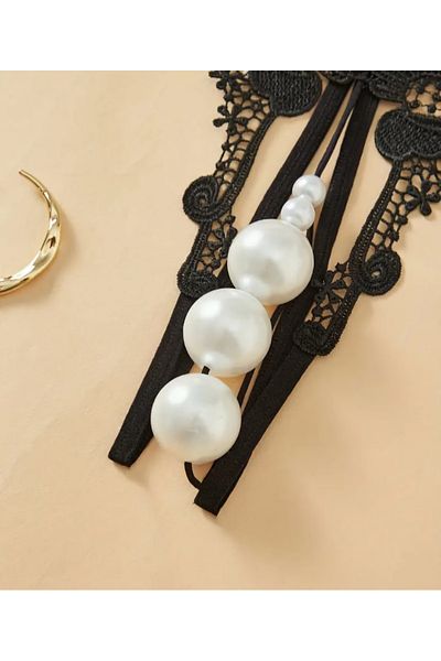 G&H UNDERWEAR Panties String Thong with Pearl (Big Pearl)