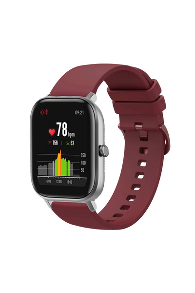 KRETON Amazfit GTS-GTS2-GTS2E-GTS3-GTS4-GTS4 Mini ile Uyumlu Kordon Yumuşak Dokulu Tokalı Silikon Kayış