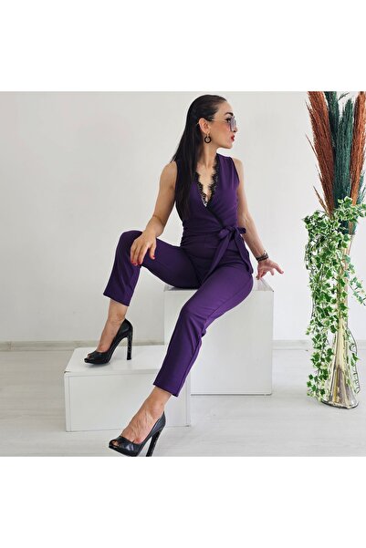 Altı Üstü Butik Dantel Detay Tulum