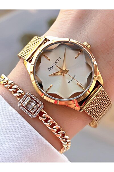 Ferrucci FRC1.463 Ferrucci Women's Wristwatch+Wristband Special Series Steel ...