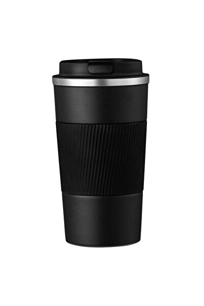 Weather Forecast 304 L Locked Steel Matte Black 510 ml Coffee Thermos Mug Cin405Sy