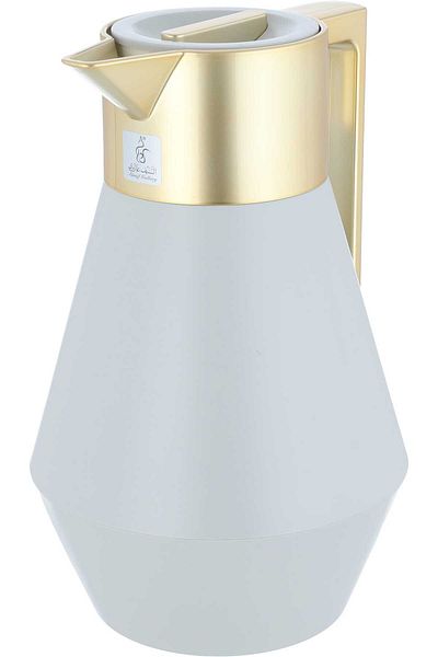 Everest Lydia Thermos Light Gray Gold Handle 1 Litre
