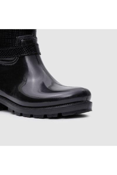 TOGO Siyah Rugan Kadın Yağmur Botu [051571] – Suya Dayanıklı, Kolay Giyimli Kaymaz Taban