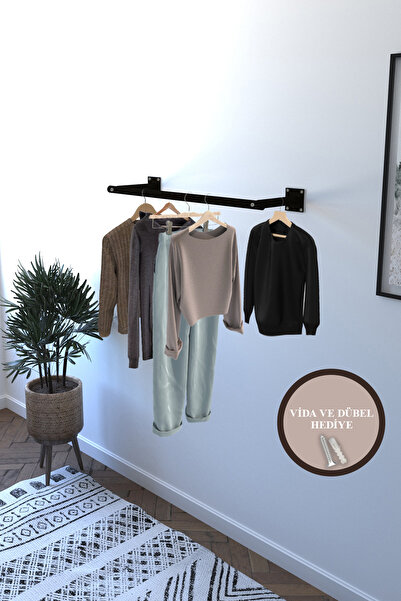 Navis Home Duvara Monte Askılık Elbise Askılığı Konfeksiyon Askısı Kıyafet Askılığı