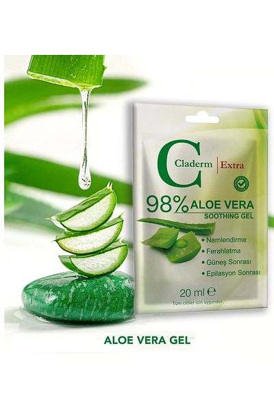 Claderm 3-Pack Aloe Vera Soothing Gel Advantage Pack 20ml