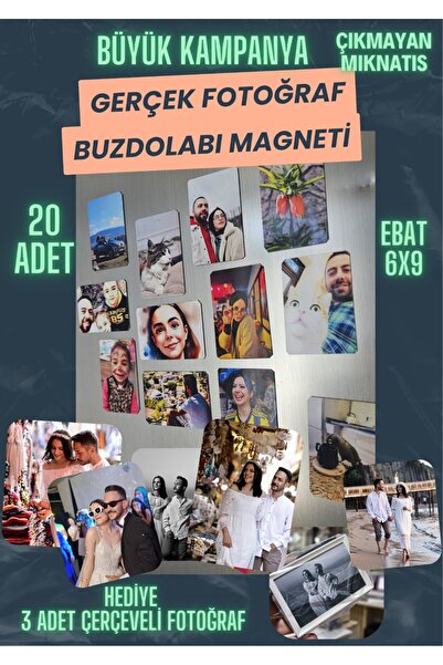 SOFT 20 Adet Buzdolabı Magneti Gerçek Fotoğraf Kalitesi