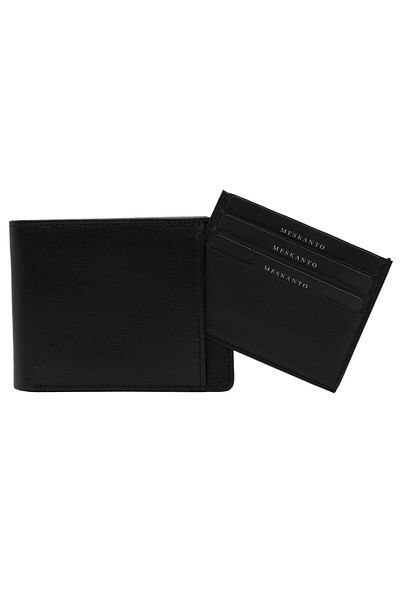 Meskanto Oscar Genuine Leather Men's Wallet with Hidden Card Holder Compartment