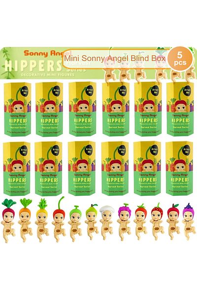 Takara Tomy Random 5pcs Hot Sale Sonny Angel Doll Candy House Series Blind Box Cute Doll Keychain Pendant Trendy
