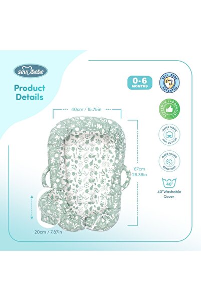 Sevi Bebe Anti-reflux co-sleeper Leaf Sevibaby