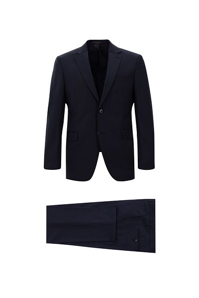 Abdullah Kiğılı Classic Checkered Wool Slim Fit Suit