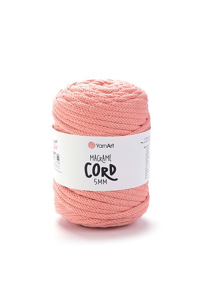 Yarnart Κορδόνι Macrame 5 mm - Μακραμέ Χειροποίητο Νήμα Πλεξίματος Salmon-767