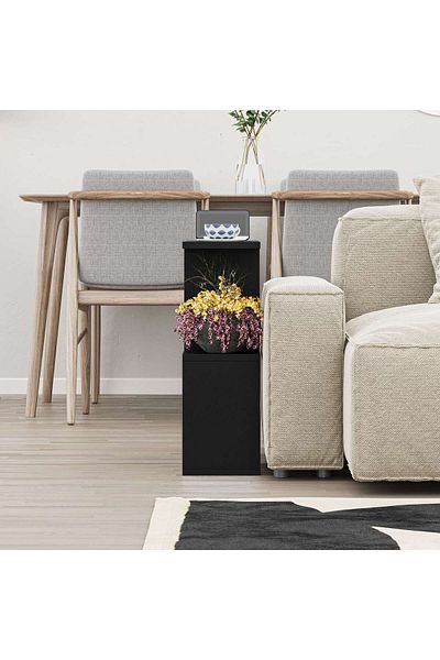 Mourah Home Homemania Side End Coffee Table Black Multipurpose