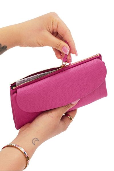 Meskanto Daisy Genuine Leather Women's Wallet with Phone Compartment