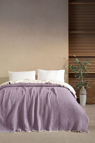 VAROL 5 Layer 100% Cotton Muslin Bedspread – 230X240 cm