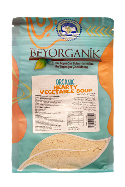 BEYORGANİK شوربة الخضار العضوية 9 160 جرام (محلل المبيدات الحشرية والأفلاتوكسين)