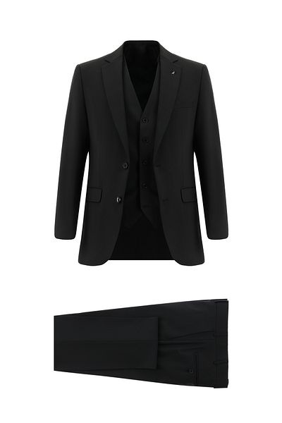 Abdullah Kiğılı Slim Fit Slim Fit Woolen Vest Suit